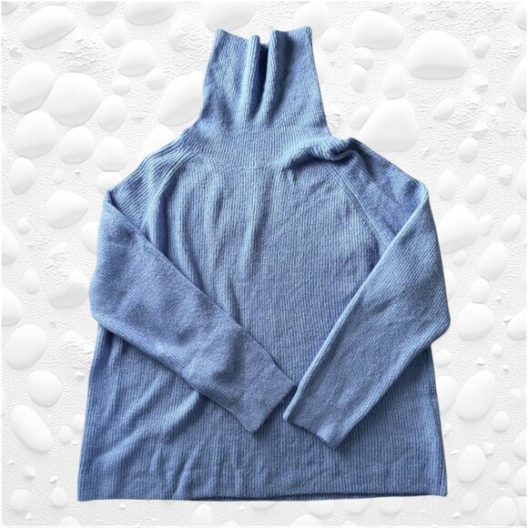 TRIBEKKA 44 PLUS SIZES - COZY BABY BLUE POLO WITH ZIPPER - NWT - Picture 3 of 5